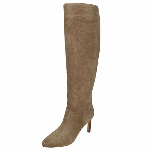 Marc Fisher LTD Zadia Tan Suede Knee High Boots - Picture 2 of 13